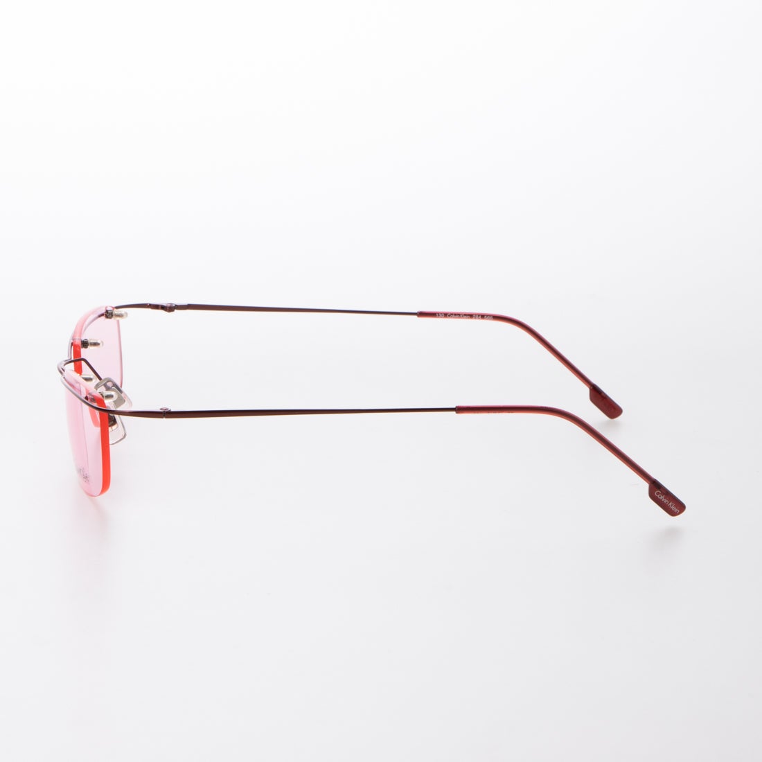 カルバン クライン Calvin Klein メガネ 眼鏡 アイウェア レディース メンズ （レッド）