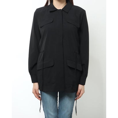 カルバン クライン Calvin Klein セール仕入れ☆$129 軽やかシャツジャケット （ブラック）｜詳細画像