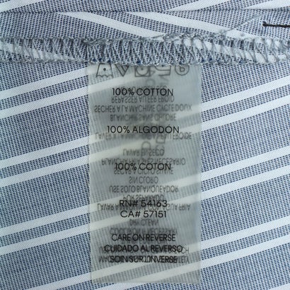 カルバン クライン Calvin Klein ブルーストライプの爽やかシャツワンピース （ブルー）｜詳細画像