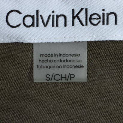 カルバン クライン Calvin Klein ☆ロゴプリント半袖Tシャツワンピース （カーキ）｜詳細画像
