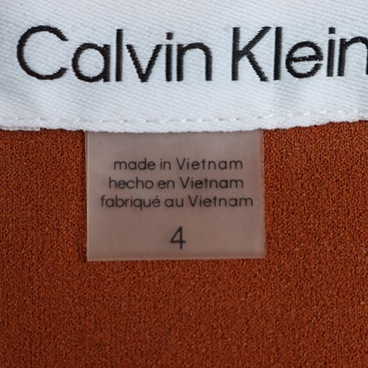 カルバン クライン Calvin Klein ☆リボンモックネックノースリーブタイトワンピース （クレイジーピンク）｜詳細画像
