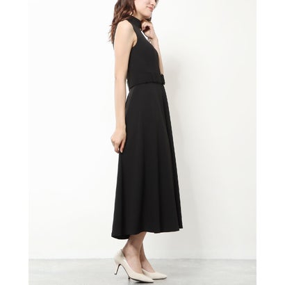 カルバン クライン Calvin Klein クラシカルなミディーフレアのリトルブラックドレス （ブラック）｜詳細画像