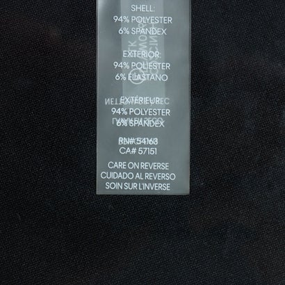 カルバン クライン Calvin Klein 黒地にロゴ入りトリムがお洒落な上品ブラックワンピース （ブラック）｜詳細画像