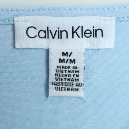 カルバン クライン Calvin Klein ロゴ飾りがポイントのトップス （ブルー）｜詳細画像