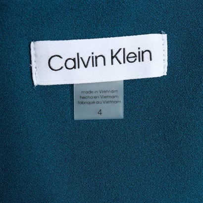 カルバン クライン Calvin Klein 上品ティールブルーの美ラインワンピース （ティール）｜詳細画像