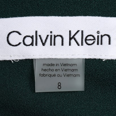 カルバン クライン Calvin Klein ☆デザイン縫製ノースリーブタイトワンピース （ダークワイン）｜詳細画像
