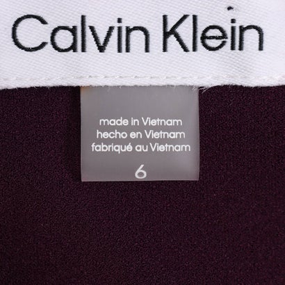 カルバン クライン Calvin Klein ☆デコルテカットアウトノースリーブタイトワンピース （パープル）｜詳細画像
