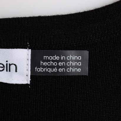 カルバン クライン Calvin Klein レディライクなふんわりパフ長袖♪ベルト付しなやかニットワンピース （ピンク）｜詳細画像