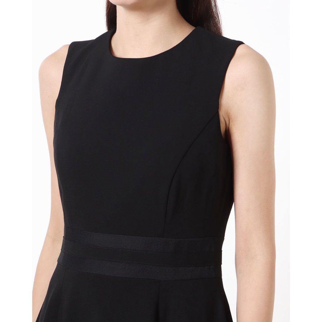 カルバン クライン Calvin Klein たっぷりフレアーがエレガントなワンピース （黒） -waja bazar -  海外ファッションブランド通販サイト公式