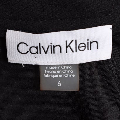 カルバン クライン Calvin Klein 上品 ハイネック ボックスプリーツ ワンピース （ブラック）｜詳細画像