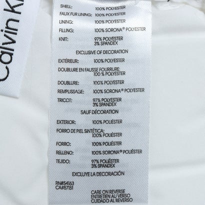 カルバン クライン Calvin Klein フーデッドダウンジャケット （ホワイト）｜詳細画像