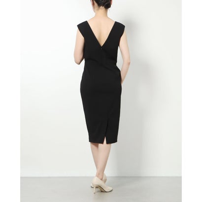 カルバン クライン Calvin Klein 胸元レースがエレガントなリトルブラックドレス （ブラック）｜詳細画像