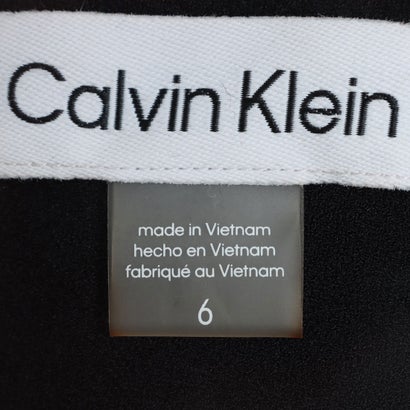 カルバン クライン Calvin Klein 袖口フレアシフォンがお洒落なワンピース （ブラック）｜詳細画像