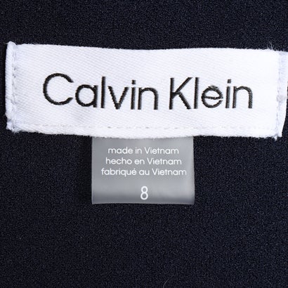 カルバン クライン Calvin Klein 2色あり♪バックル飾りがお洒落なスタイリッシュカシュクールワンピース （ブラック）｜詳細画像