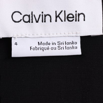 カルバン クライン Calvin Klein サイドタイでお洒落なブラックラップワンピース （ブラック）｜詳細画像