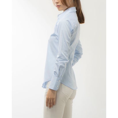 カルバン クライン Calvin Klein オフィスにピッタリなコットンシャツ （ブルー）｜詳細画像