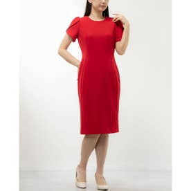 Calvin klein 膝 丈 ワンピース 赤 新品 calvin klein 赤ひざ丈 