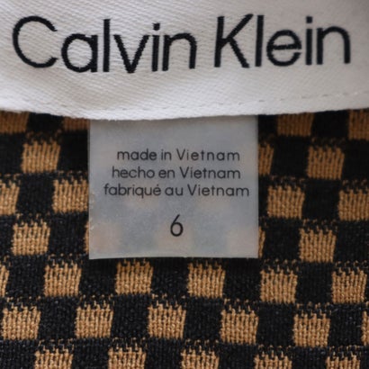 カルバン クライン Calvin Klein 秋の風を感じる、チェックワンピース （ブラウン）｜詳細画像