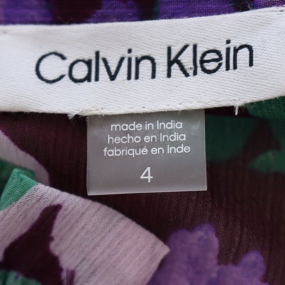 カルバン クライン Calvin Klein うっとり花柄のパープルワンピース （パープル）｜詳細画像