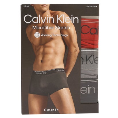 カルバン クライン Calvin Klein インナー マイクロストレッチ ボクサーパンツ ブラック レッド メンズ CALVIN KLEIN NB2569 902【返品不可商品】 （BLACK CONVOY RED GALA）｜詳細画像