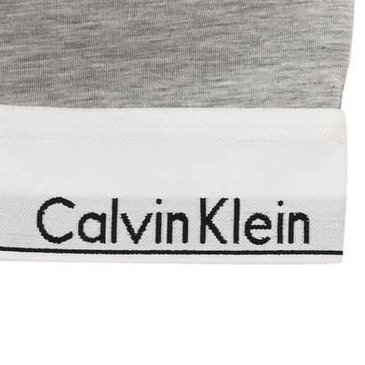 カルバン クライン Calvin Klein インナー モダン コットン ブラジャー ブラレット カップ付 グレー ホワイト レディース CALVIN KLEIN QF7059 050 （GRY HEATHER）｜詳細画像