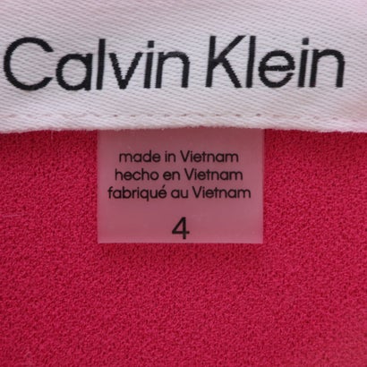 カルバン クライン Calvin Klein ☆フレア袖セミタイトワンピース （ピンク）｜詳細画像