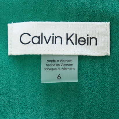 カルバン クライン Calvin Klein ☆スリット七分袖タイトワンピース （グリーン）｜詳細画像