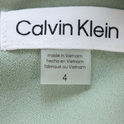 カルバン クライン Calvin Klein ☆スリットモックネック七分袖タイトワンピース （ミント）｜詳細画像
