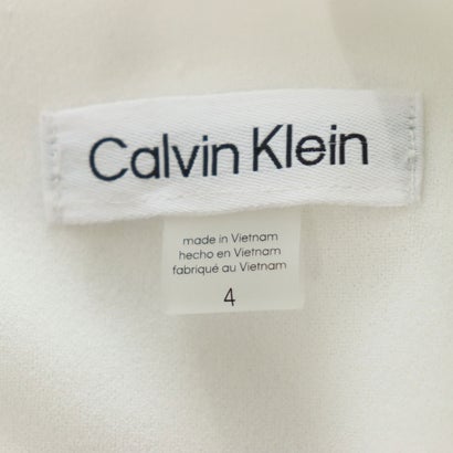 カルバン クライン Calvin Klein すっきり白黒2トーンのワンピース （ブラック）｜詳細画像