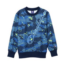 スウェット トレーナー 子供服 キッズ クルーネック 速乾 裏毛 スポーツ CREW NECK SWEATSHIRT ネイビー CK-BS004 （ネイビー(370)）