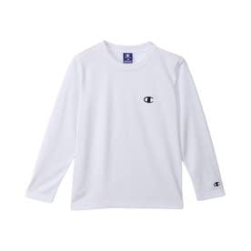 Tシャツ 長袖 ロンT カットソー 子供服 キッズ 速乾 吸水 スポーツ LONG SLEEVE T-SHIRT CK-BS401 （ホワイト(010)）