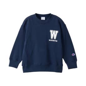 スウェット トレーナー 子供服 キッズ クルーネック CREW NECK SWEATSHIRT CK-C008 （ネイビー(370)）