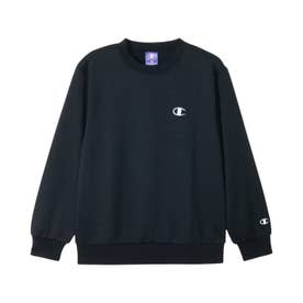 スウェット トレーナー 子供服 キッズ クルーネック CREW NECK SWEATSHIRT ブラック グレー ネイビー 黒 CK-CS019 （ブラック(090)）