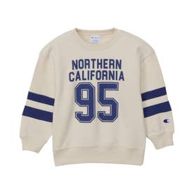 スウェット トレーナー 子供服 キッズ 男の子 ボーイズ クルーネック CREW NECK SWEATSHIRT CK-C031 （ライトブラウン(8LB)）