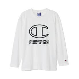 Tシャツ 長袖 ロンT カットソー 子供服 キッズ 速乾 吸水 スポーツ LONG SLEEVE T-SHIRT CK-BS402 （ホワイト(010)）