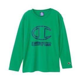 Tシャツ 長袖 ロンT カットソー 子供服 キッズ 速乾 吸水 スポーツ LONG SLEEVE T-SHIRT CK-BS402 （ケリーグリーン(535)）