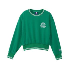 スウェット トレーナー 子供服 キッズ 女の子 ガールズ クルーネック CREW NECK SWEATSHIRT CK-BS005 （ケリーグリーン(535)）