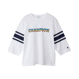 Tシャツ 長袖 フットボール 子供服 キッズ 女の子 ガールズ カジュアル FOOTBALL T-SHIRT CK-C405 （ホワイト(010)）