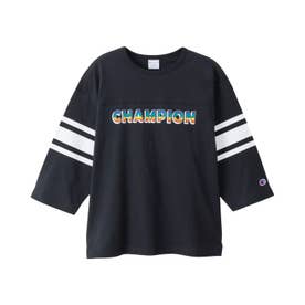 Tシャツ 長袖 フットボール 子供服 キッズ 女の子 ガールズ カジュアル FOOTBALL T-SHIRT CK-C405 （オフブラック(055)）