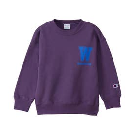 スウェット トレーナー 子供服 キッズ クルーネック CREW NECK SWEATSHIRT CK-C008 （ダルパープル(260)）