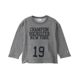 スウェット シャツ 子供服 キッズ 男の子 ボーイズ クルーネック CREW NECK SWEATSHIRT CK-C011 （ミディアムグレー(050)）