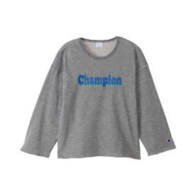 スウェット シャツ 子供服 キッズ 女の子 ガールズ クルーネック CREW NECK SWEATSHIRT CK-C018 （ミディアムグレー(050)）