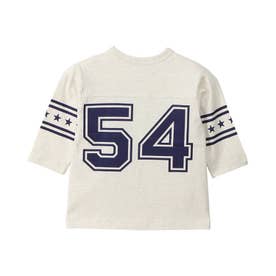 Tシャツ 長袖 子供服 フットボール キッズ 男の子 ボーイズ カジュアル FOOTBALL T-SHIRT オートミール CK-B401 （オートミール(810)）