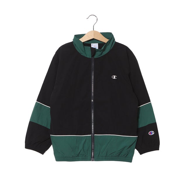 ウインドジャケット ジップジャケット_ZIP JACKET （ブラック×グリーン）