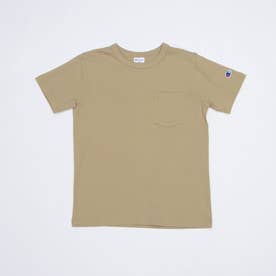 ジュニア 半袖Tシャツ チャンピオン左胸ポケット付半袖Tシャツ_ CK-T303 （ベージュ）