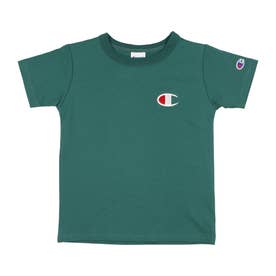 ジュニア 半袖Tシャツ ミドルCロゴ刺繍Tシャツ_SHORT SLEEVE T-SHIRT CKSV301 （グリーン）