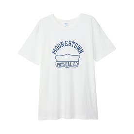 Tシャツ 半袖 メンズ クルーネック MOORESTOWN 1980s Model ホワイト ネイビー 白 C3-B310 （ホワイト(010)）
