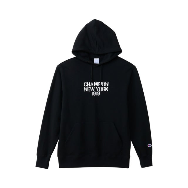 パーカー スウェット プルオーバー メンズ フーテッド ベーシック HOODED SWEATSHIRT ブラック グレー 黒 C3-C119 （ブラック(090)）