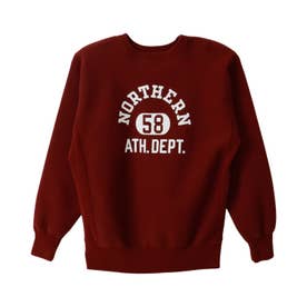 リバースウィーブ スウェット トレーナー メンズ クルーネック 日本製 TRUE TO ARCHIVES RW CREWNECK C3-C036 （マルーン(970)）