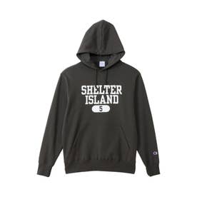 パーカー スウェット プルオーバー メンズ フーデッド HOODED SWEATSHIRT C3-C122 （オフブラック(055)）